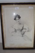 PRINT OF A VICTORIAN LADY