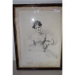 PRINT OF A VICTORIAN LADY