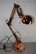 BRASS COLOURED DESK LAMP