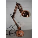 BRASS COLOURED DESK LAMP