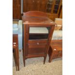 SMALL EDWARDIAN MUSIC CABINET, WIDTH APPROX 53CM