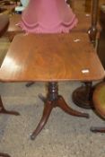 VICTORIAN MAHOGANY TILT TOP TABLE, APPROX 54 X 70CM