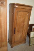 EARLY 20TH CENTURY STAINED WOOD SINGLE WARDROBE, WIDTH APPROX 76CM