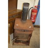 VINTAGE WOOD BURNING STOVE, WIDTH 43CM