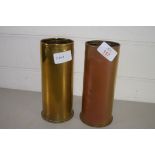 PAIR OF MILITARY BRASS SHELL CASES