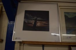 FRAMED LIMITED EDITION PRINT AFTER SUSAN E JAMESON "LONG MEG SUNSET", FRAME WIDTH APPROX 59CM