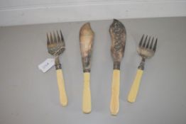 BONE HANDLED PLATED SERVERS