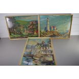 TWO PRINTS OF FISHING SCENES