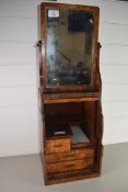 SMALL WOODEN DRESSING TABLE WITH MIRROR