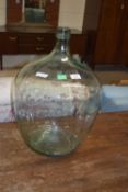 LARGE GLASS CARBOY, APPROX HEIGHT 50CM