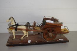 MODEL OF A HORSE AND CART