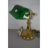 DESK LAMP WITH GREEN SHADE