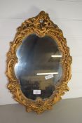 MIRROR WITH GILT EFFECT FRAME