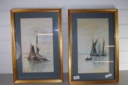 PAIR OF WATERCOLOURS OF FISHING SCENES