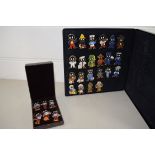 JAMES ROBINSON 1940S BROOCH COLLECTION DATED 1985 AND ROBERTSONS SMALL PLASTIC CASE CONTAINING