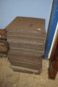 LARGE QUANTITY OF SQUARE CARPET TILES, EACH APPROX 50CM