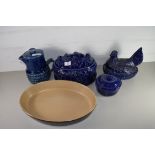 KITCHEN CERAMICS, DISHES, HEN DISHES AND COVERS, TUREEN AND COVER