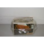 SMALL BOX CONTAINING POSTCARDS, MAINLY TOPOGRAPHICAL