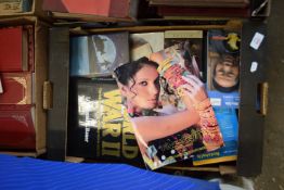 BOX OF MIXED BOOKS, MAGAZINES, INCLUDING HISTORY OF WORLD WAR TWO