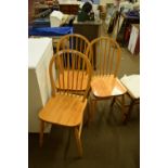 THREE WOODEN CHAIRS