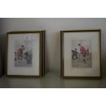 SET OF GOLFING PRINTS AFTER EDMUND FULLER