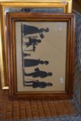 FRAMED PICTURE OF SILHOUETTES