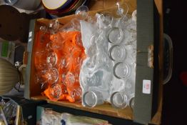 BOX OF GLASS WARES