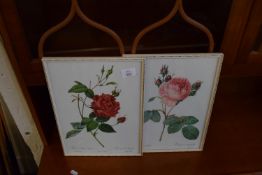 PAIR OF PRINTS OF ROSES