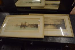 PAIR OF PRINTS OF FISHING SCENES