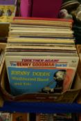 BOX OF LPS, MAINLY JAZZ, BENNY GOODMAN ETC