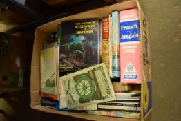 BOX OF MIXED BOOKS, INC FRENCH/ENGLISH DICTIONARY