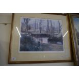 PRINT LIMITED EDITION 259/750 OF A LANDSCAPE SCENE