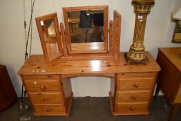 PINE BEDROOM SET WITH MIRROR