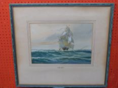 William Knox, Watercolour, signed and dated 1919, In Home Waters