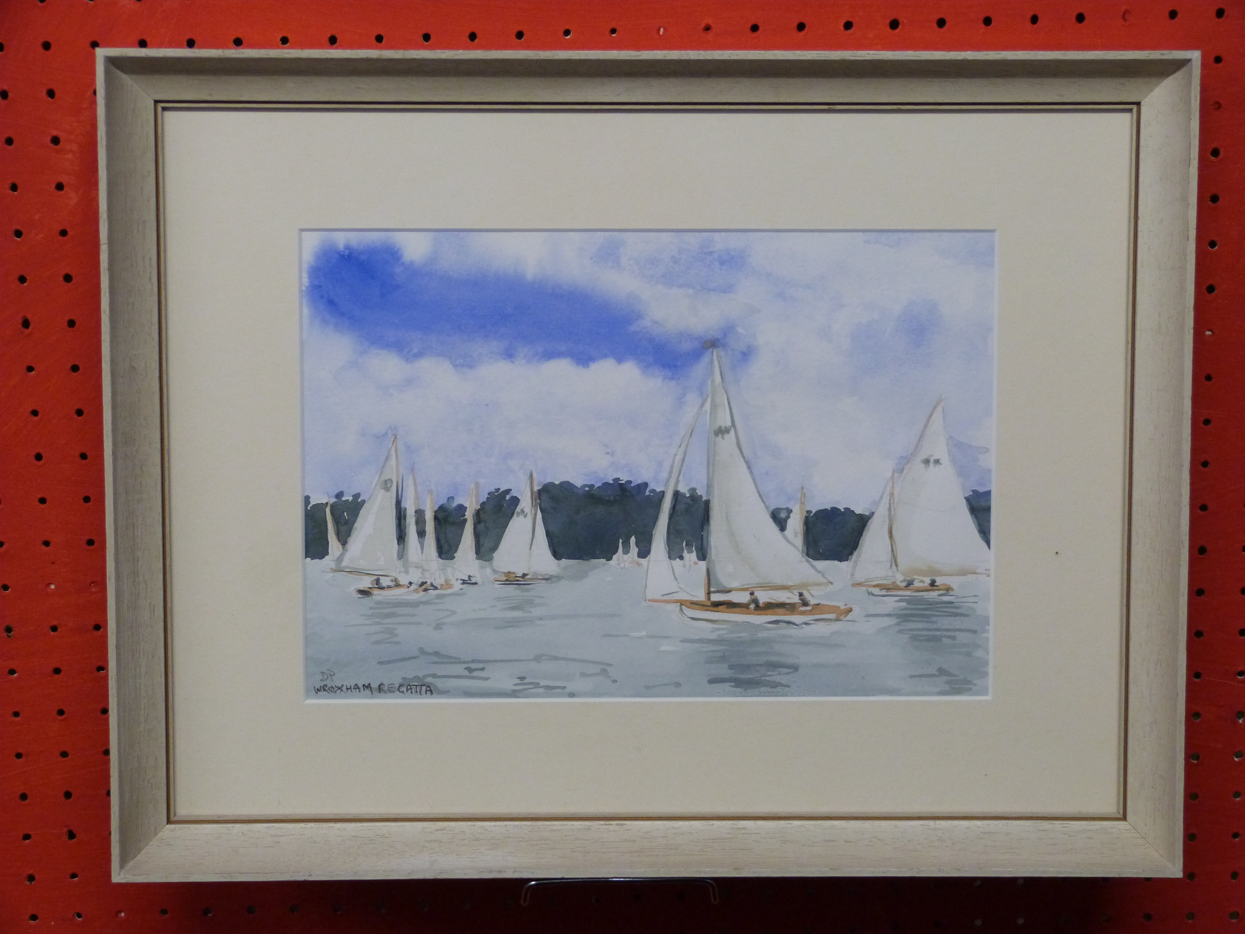 Init DP, Watercolour, "Wroxham Regatta", 19 x 29cm