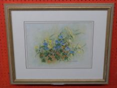 Christopher Scales, signed Watercolour, Wild Summer Fields