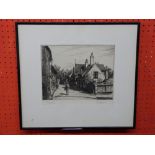 J Starling, Etching, "Honing Street, Norfolk", titled in pencil to margin