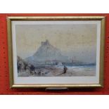 E Bowyer Sparkefield, Waterolour, St Michaels Mount