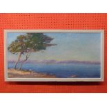 C20th Italian School, signed LL Geo Granimy, Oil on board, Lake Landscape titled verso, approx 36