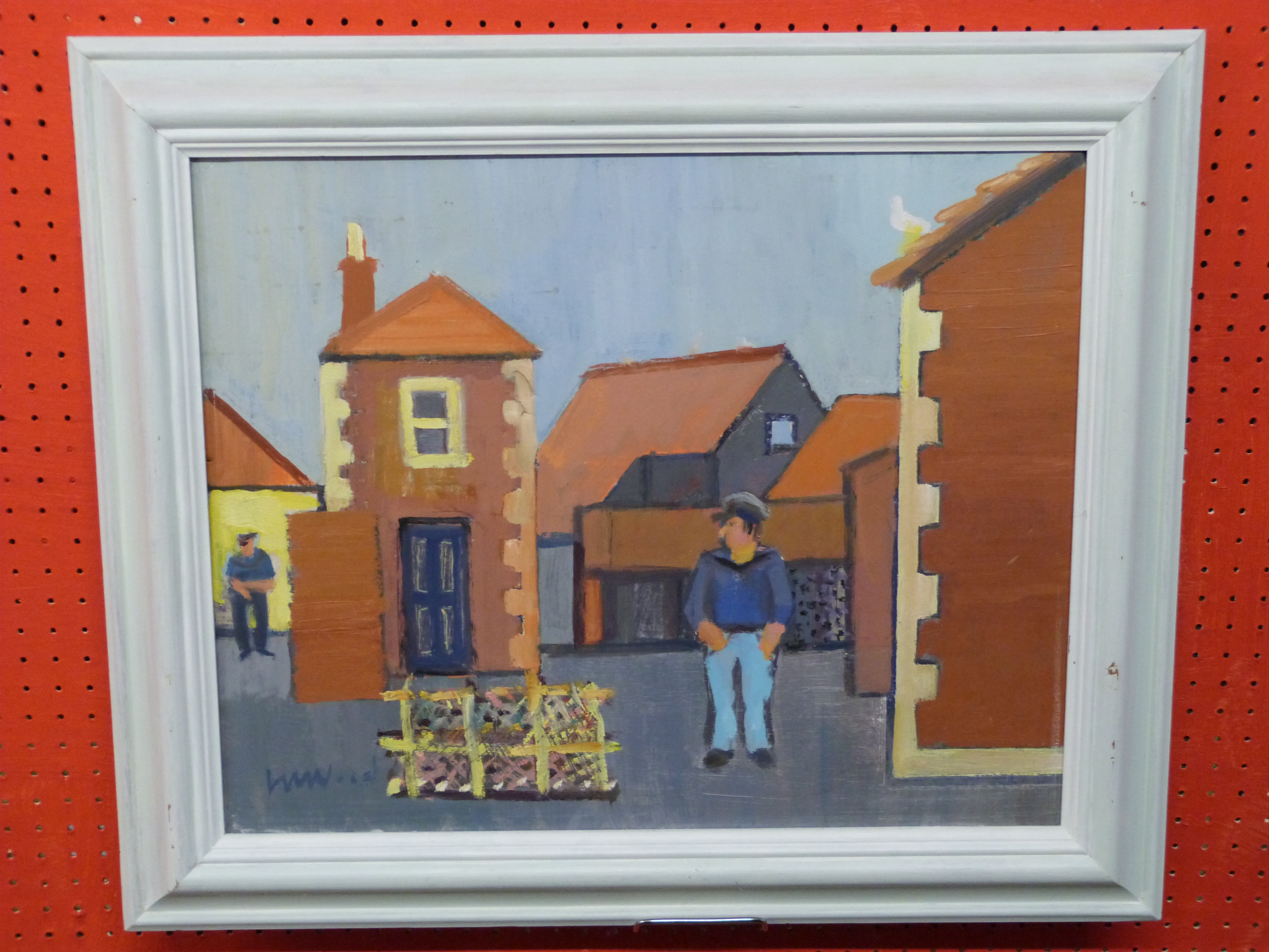 Derek Inwood, "Windham Arms Yard, Sheringham", 39 x 50cm