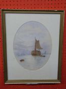 George Stanfield Walters, signed Watercolour, Haybarge