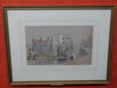 Thomas Rowbotham, signed Watercolour, Hever Castle