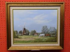 Keith Hastings, signed Oil, Billingford Mill, Norfolk