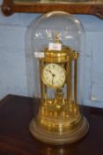 A dome clock, height approx 45cm