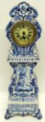 Delft ware clock with typical designs