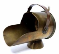 Piece of trench art, the shell case modelled as a shovel with further small shovel to rear