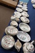 Extensive quantity of Johnson Bros tea and dinner wares all decorated in the Indian Tree pattern