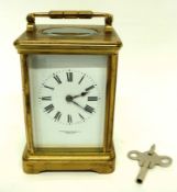 French carriage clock, retailed by Goldsmiths & Silversmiths, London