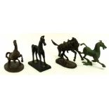 Group of models of horses by Renaissance Arts and others (4)