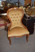 Victorian button back nursing chair